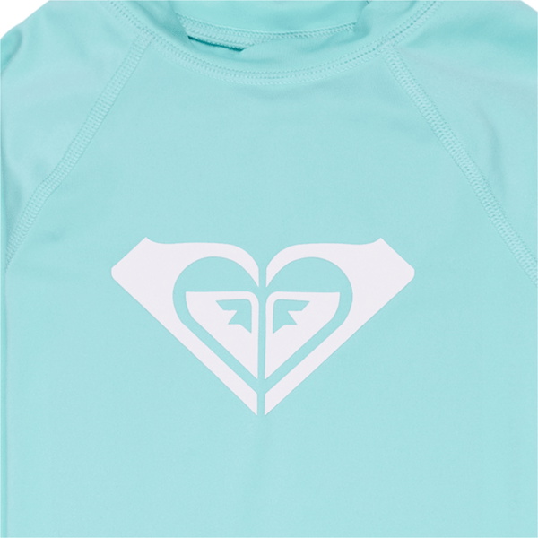 2026 Roxy Junior Whole Hearted Long Sleeve Rash Vest ERGWR03490 - Aqua Splash